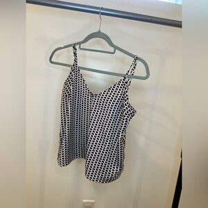 a new day Black and White Camisole